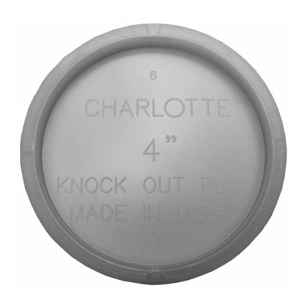 Charlotte Pipe And Foundry 4 PVC Pipe Test Cap PVC 00131  1200HA